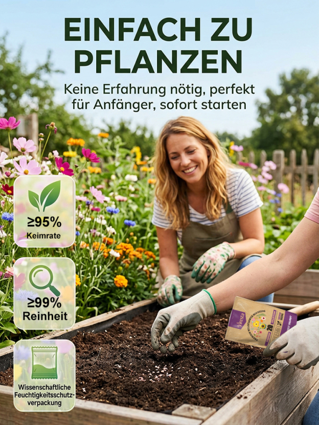 【Über 240.000 Mal gekauft】Einfach zu züchtende gemischte Blumensamen