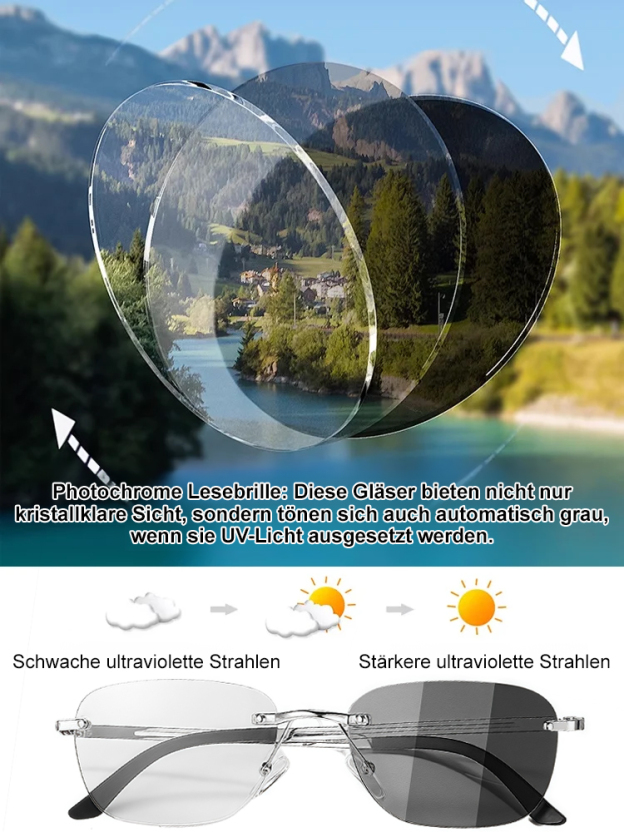 Intelligente ultraleichte Blaulichtfilter-Brille mit Farbwechsel und Zoomfunktion