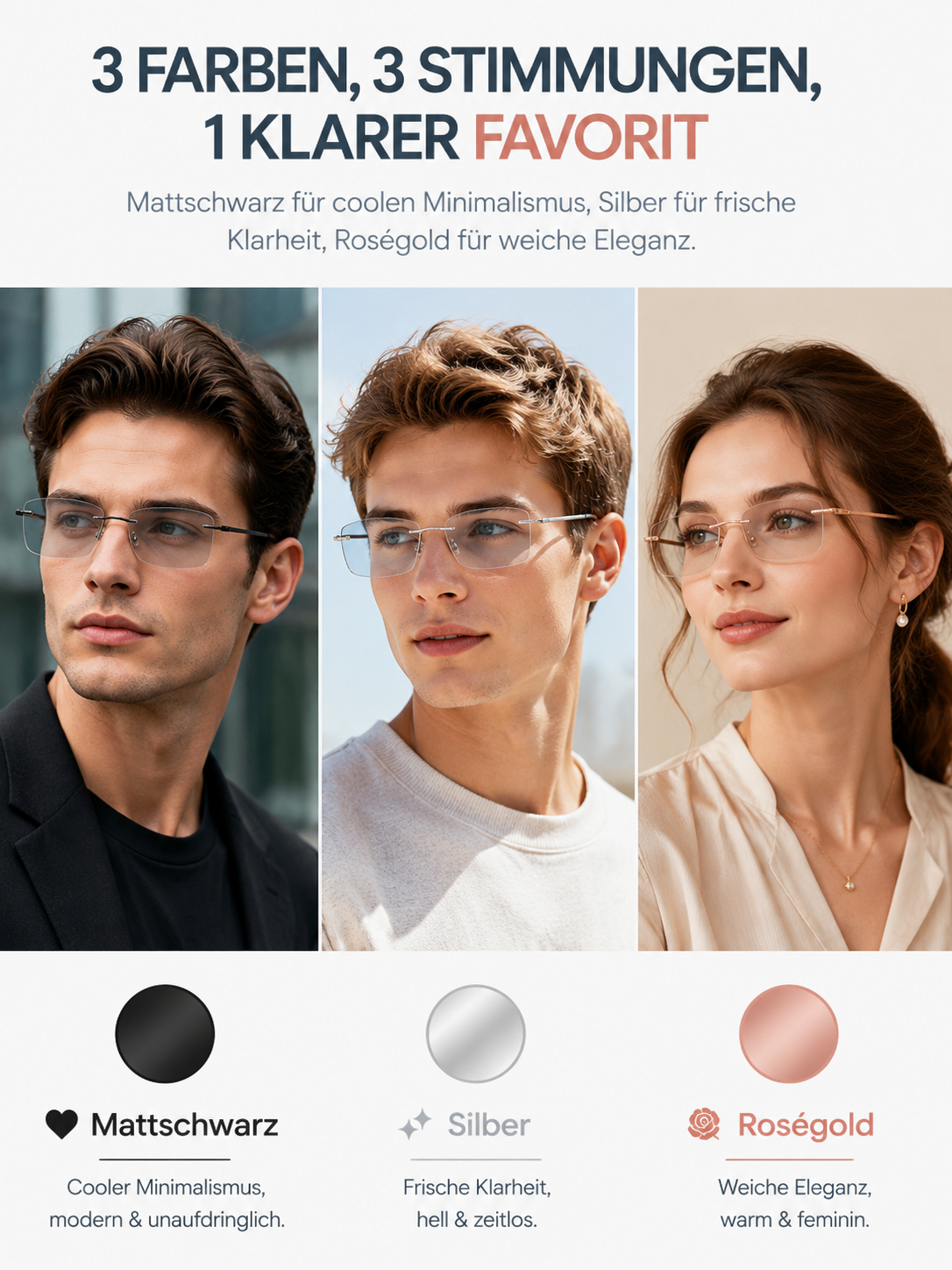 3-in-1 Smarte Brille: Autofokus In 0,2s: Sicht Wie Mit 20!