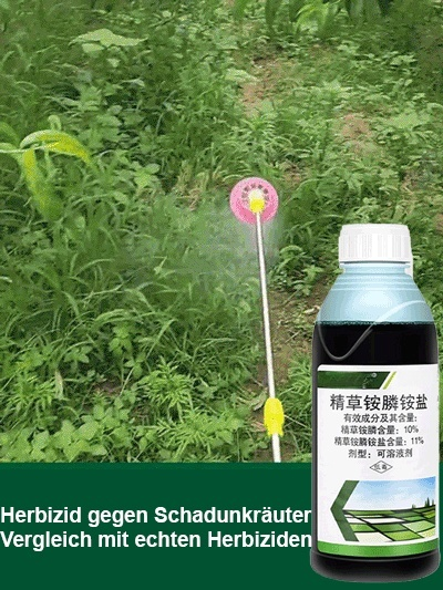 [Unkraut wegsprühen] Nährstofflösung, die Ernten und Land nicht schädigt
