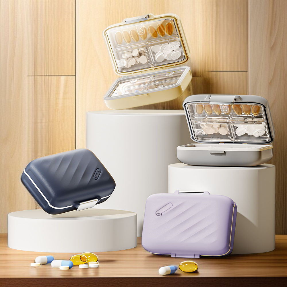 Frosted Pillendose 7 Tage Medikamentendosierer Tragbar