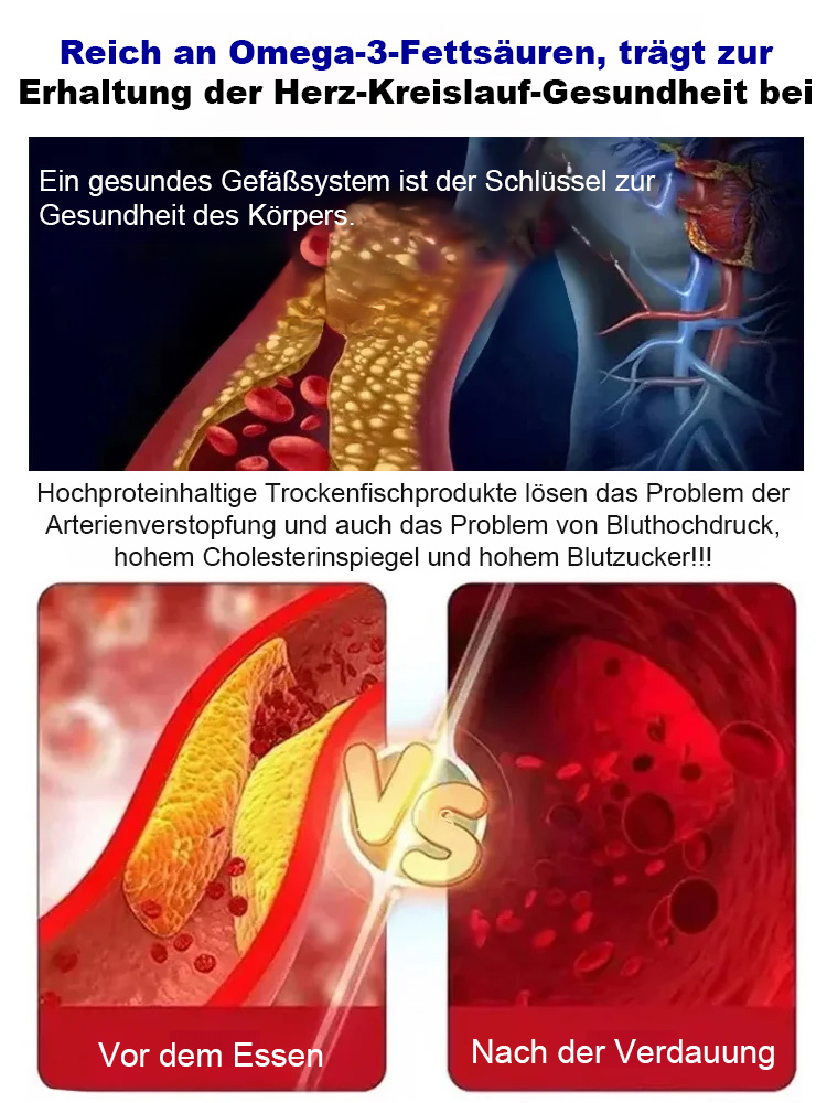 【Nutri-Score A】100% natürlicher Fisch-Snack! Nordischer Tiefsee-Wildfang!