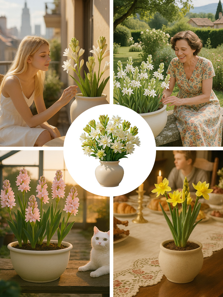 Premium Tuberose Blumenzwiebeln –Intensiv duftende Rarität – Der Adel unter den Blumen.