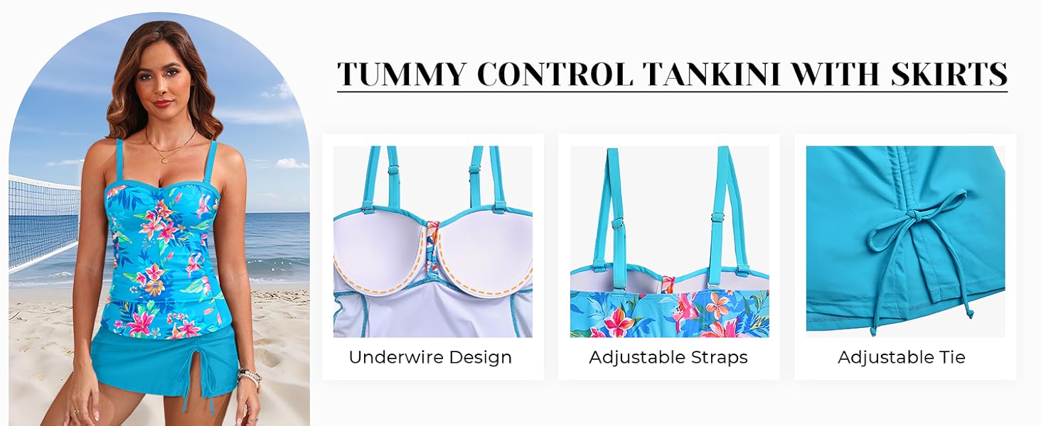 tummy control tankini