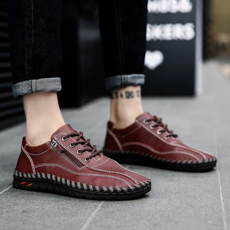 kaegreel handmade leather shoes 31321 red brown