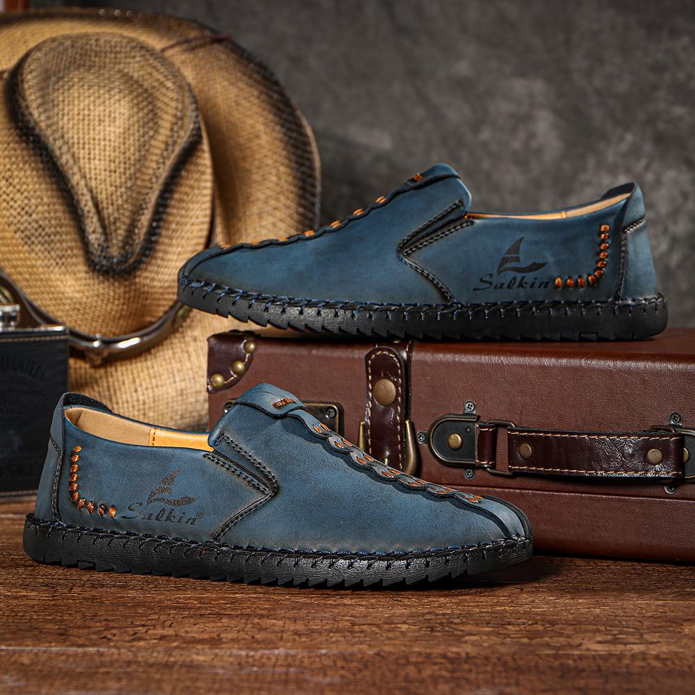 kaegreel handmade leather shoes 31320 blue