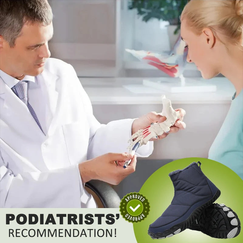 kaegreel winter barefoot shoes snow boots 31497 dark blue