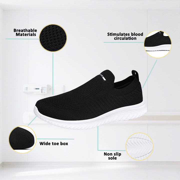 kaegreel knit shoes 31556 black and white
