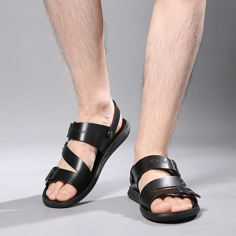 kaegreel handmade leather shoes sandals slippers 31270 black