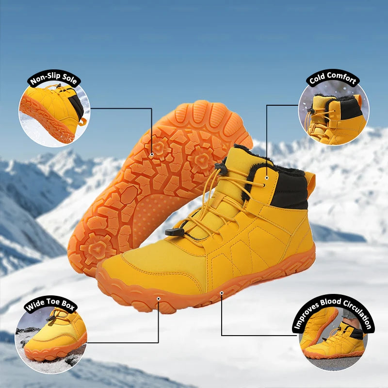 kaegreel winter barefoot shoes snow boots 31494 yellow