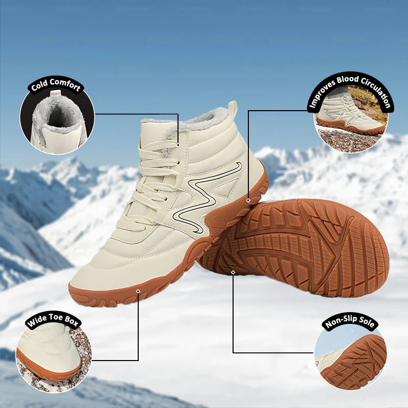 kaegreel winter barefoot shoes snow boots 31514 white