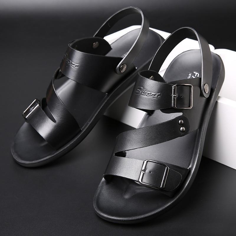 kaegreel handmade leather shoes sandals slippers 31270 black