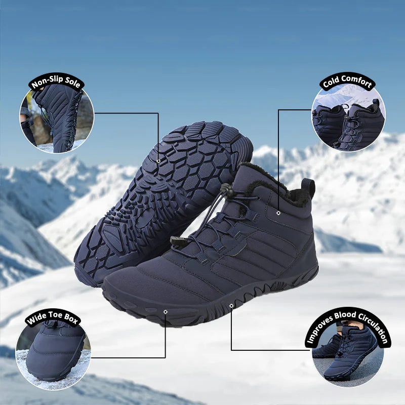 kaegreel winter barefoot shoes snow boots 31493 blue