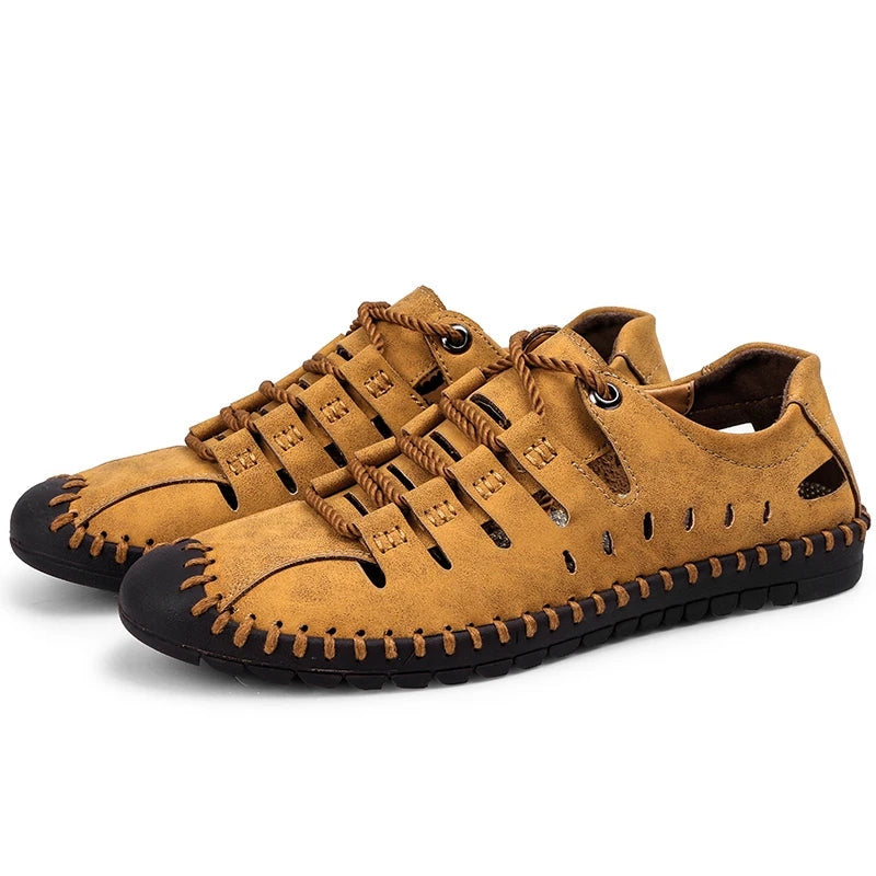 kaegreel handmade leather shoes sandals slippers 31295 brown