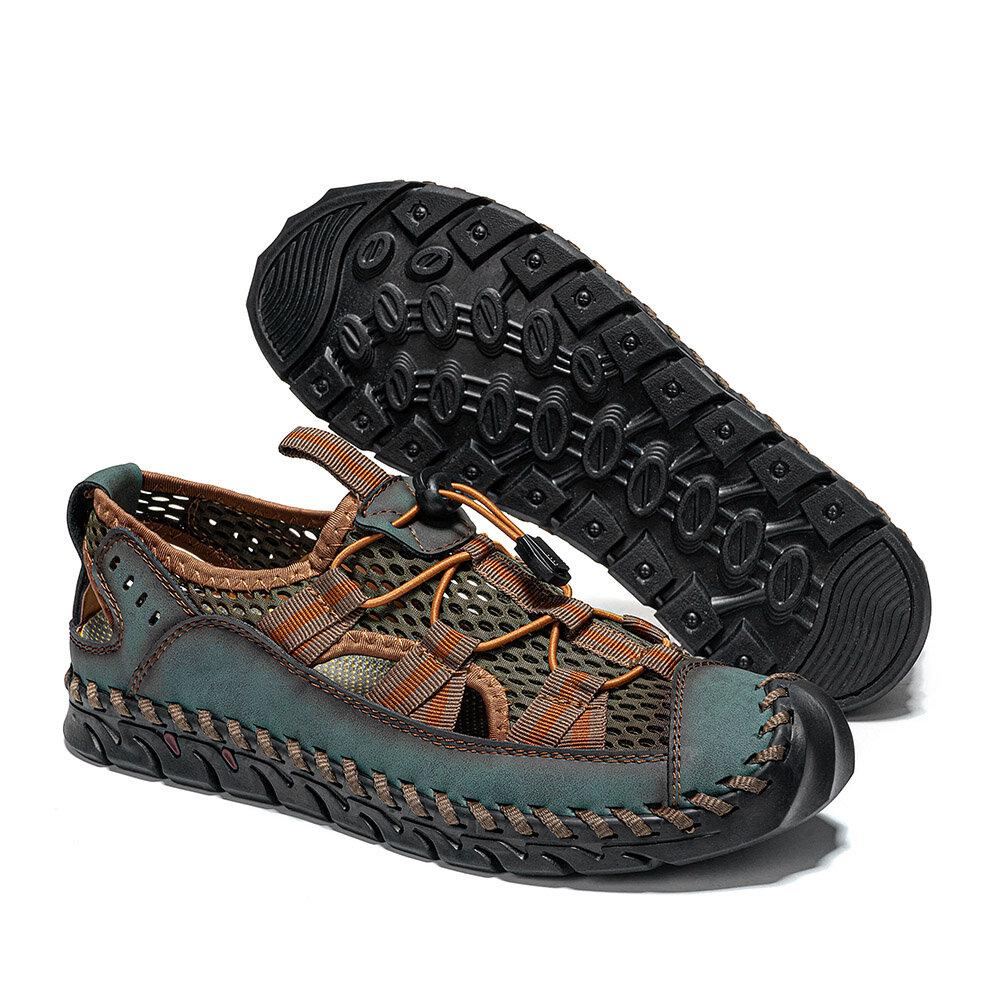 kaegreel handmade leather shoes sandals slippers 31343 green