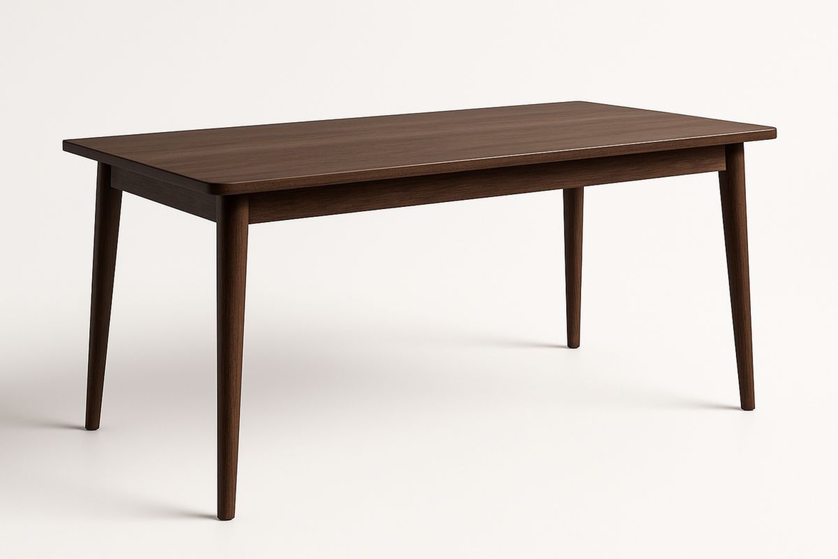 Dunkelbrauner Esstisch, 150 × 80 × 75 cm-Lumidomusvivo