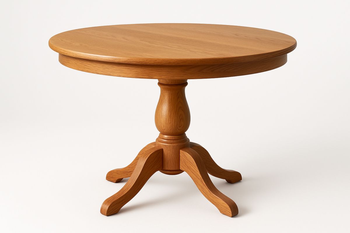 Runder Esstisch aus Eiche Ø 100 cm-Lumidomusvivo