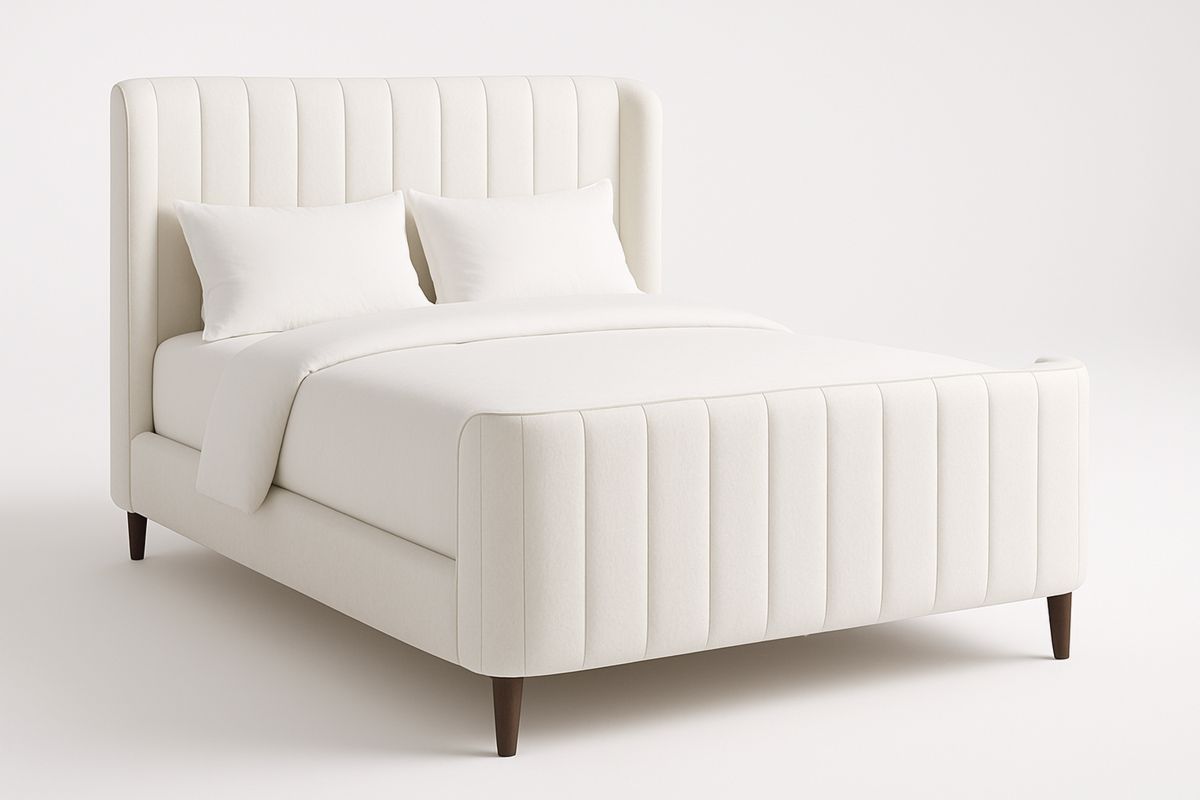 Polsterbett Holz Creme 200x150 cm-Lumidomusvivo