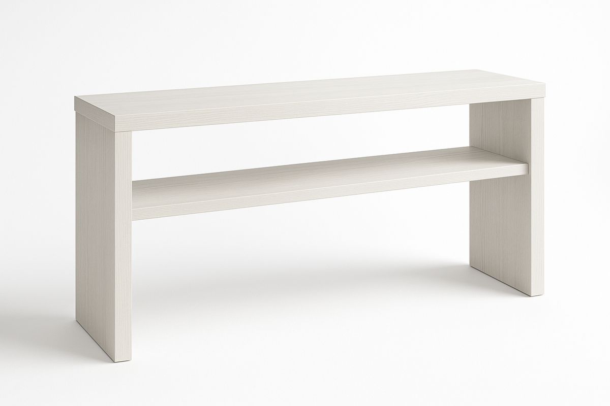 Weißer Konsolentisch aus Holzwerkstoff 120x40x80 cm-Lumidomusvivo