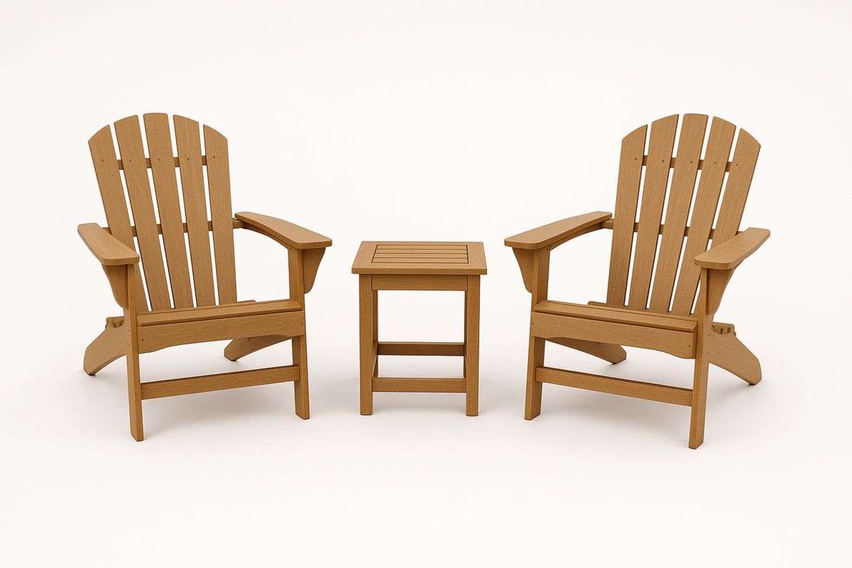 Holzmöbel Set Stühle Tisch Natur-Lumidomusvivo