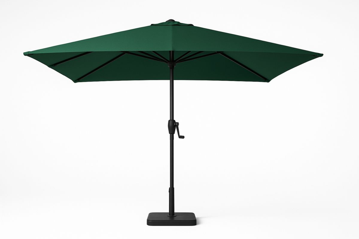 Garten Sonnenschirm Grün 3m Polyester Aluminium-Lumidomusvivo