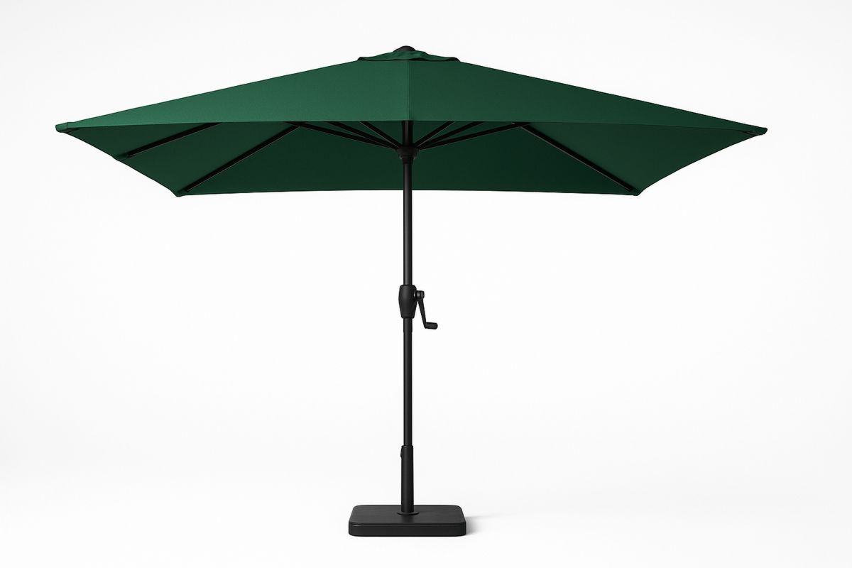 Garten Sonnenschirm Grün 3m Polyester Aluminium-Lumidomusvivo