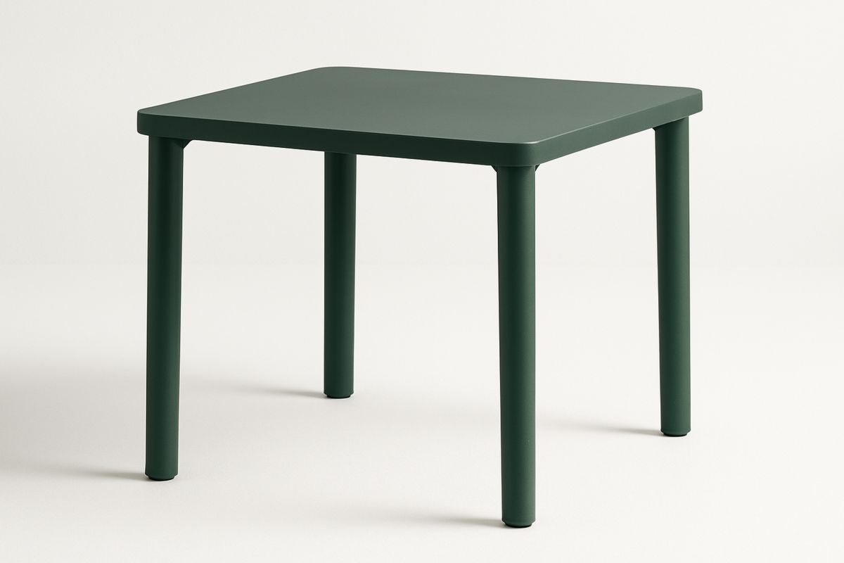 Gartentisch Aluminium Dunkelgrün 70x70 cm-Lumidomusvivo