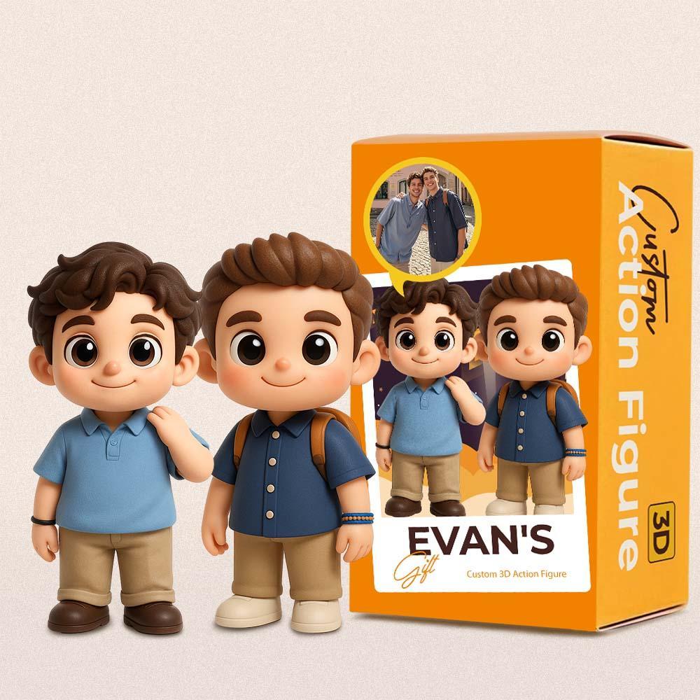 Custom Brother 3D Action Figure from Photo Unique & Thoughtful Gifts For Him