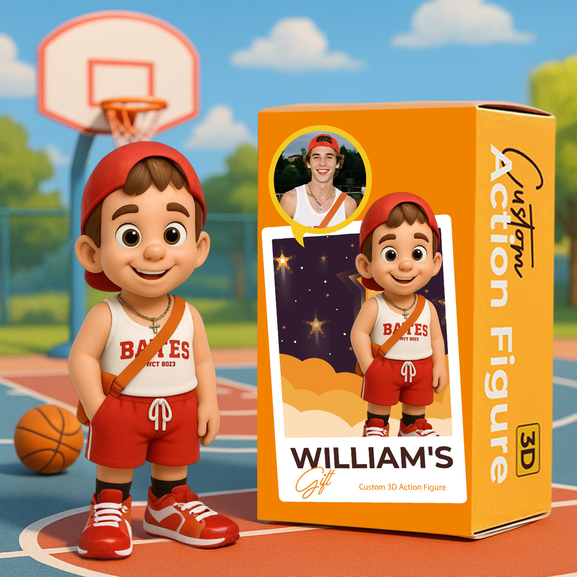 Personalized 3D Action Figure Turn Your Photo into a Unique Gift for Travel Lover