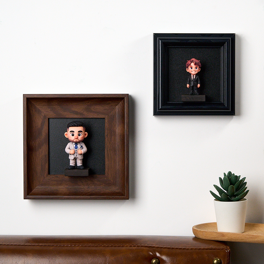 Custom 3D Figure Display Case Wall-Mounted Showcase Frame Wall Picture Frames DIY Decor Display Shelf