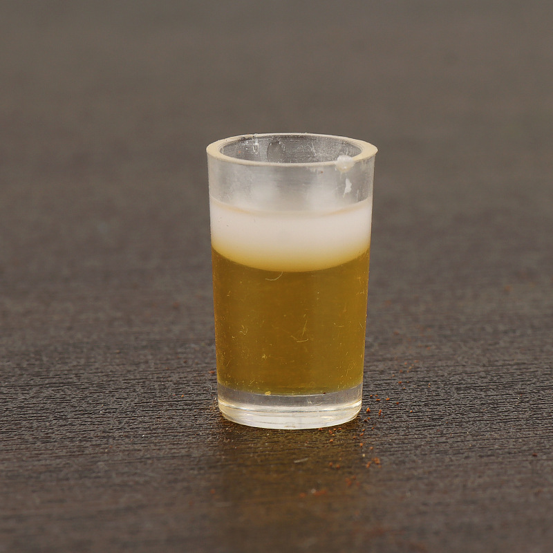 Figurines Miniatures De Verres À Bière Et À Lait, Ornements Réalistes De Nourriture Et De Boissons Pour Figurines 3d - 