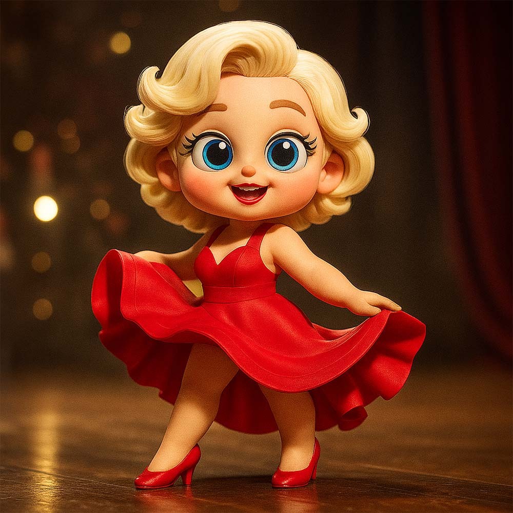 Custom 3D Cartoon Chibi Figure Unique Character Style Premium Personalized Model Fan Best Gift Collectible Decoration