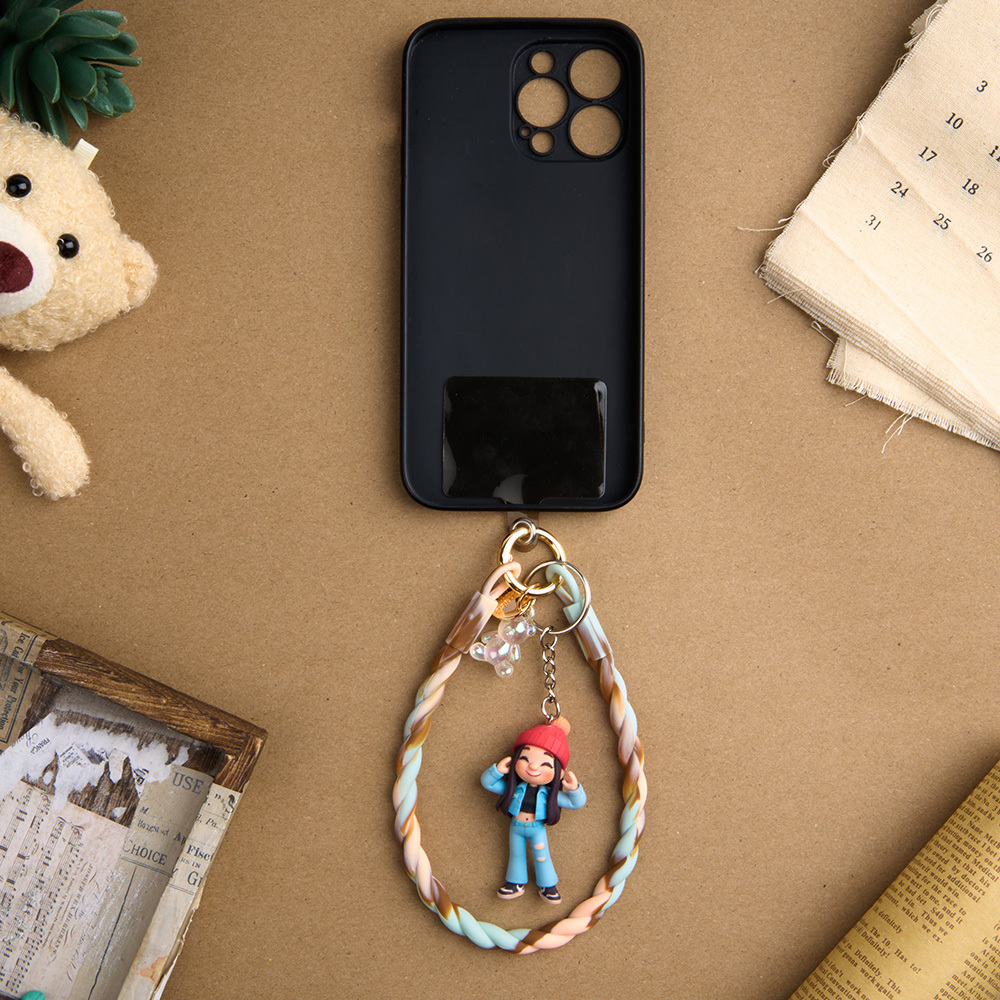Custom 3D Figure From Photo Colorful Silicone Phone Lanyard Charm Personalized Decoration Gift for Friends Couples Lovers