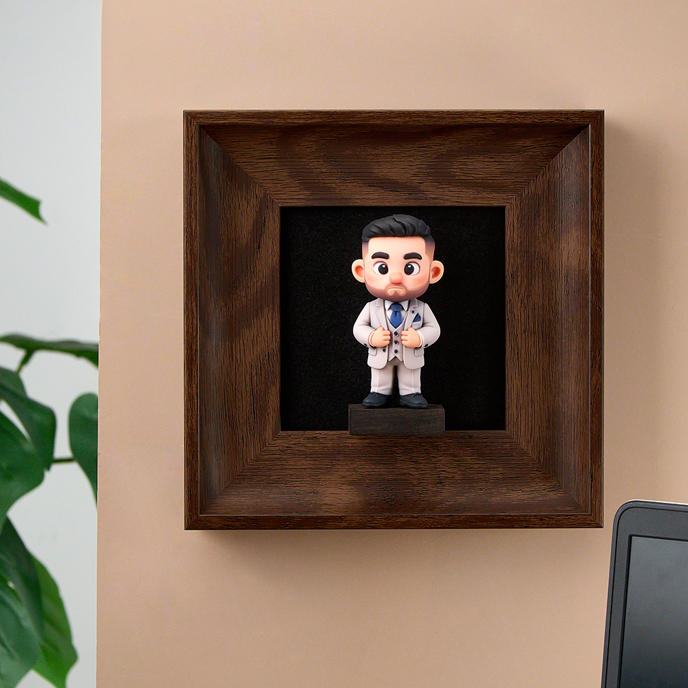 Custom 3D Figure Display Case Wall-Mounted Showcase Frame Wall Picture Frames DIY Decor Display Shelf