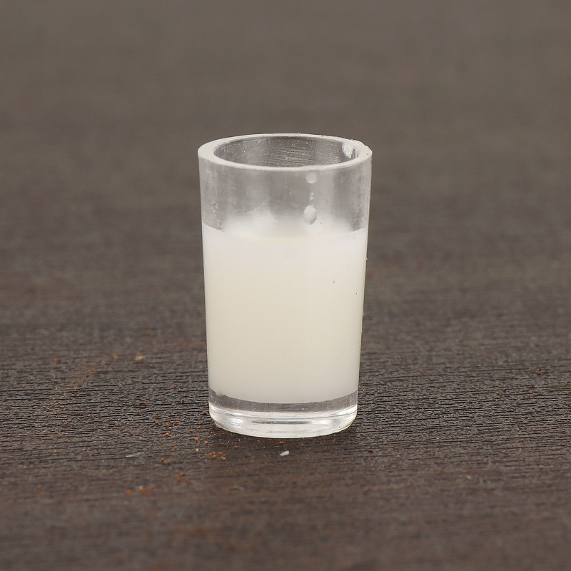 Figurines Miniatures De Verres À Bière Et À Lait, Ornements Réalistes De Nourriture Et De Boissons Pour Figurines 3d - 