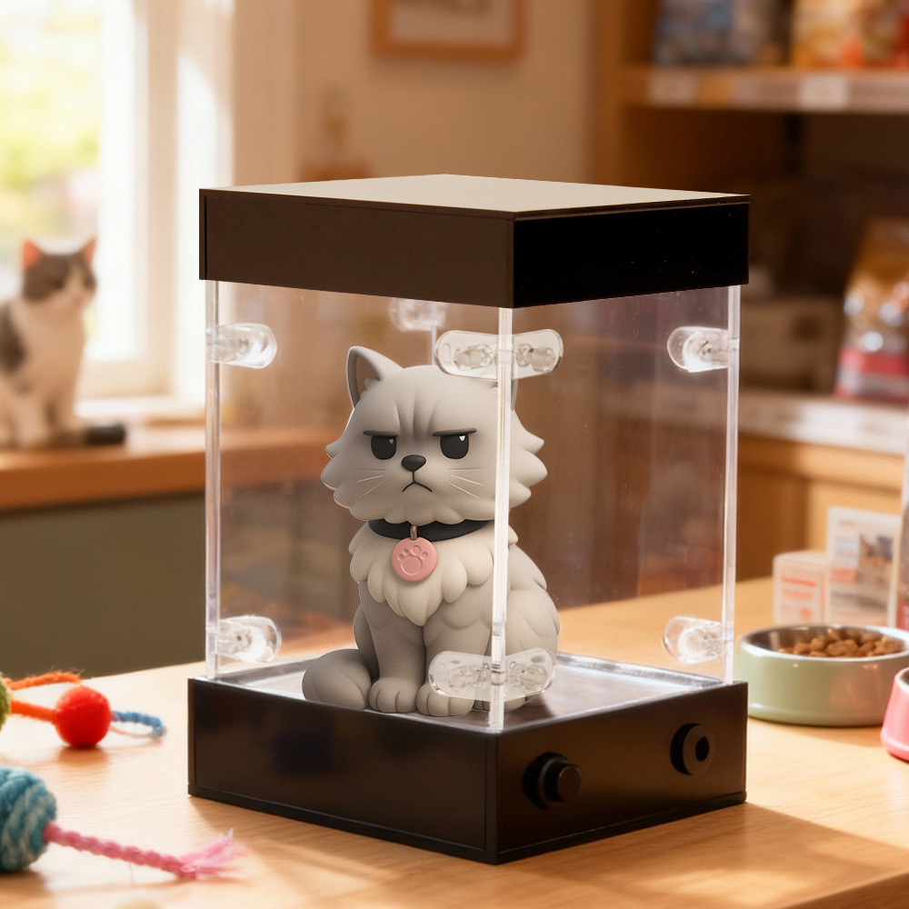 Présentoir Lumineux En Acrylique De Qualité Supérieure Pour Figurines 3d Personnalisées, Vitrine De Bureau Haut De Gamme Pour Figurines Miniatures Et De Collection. - 