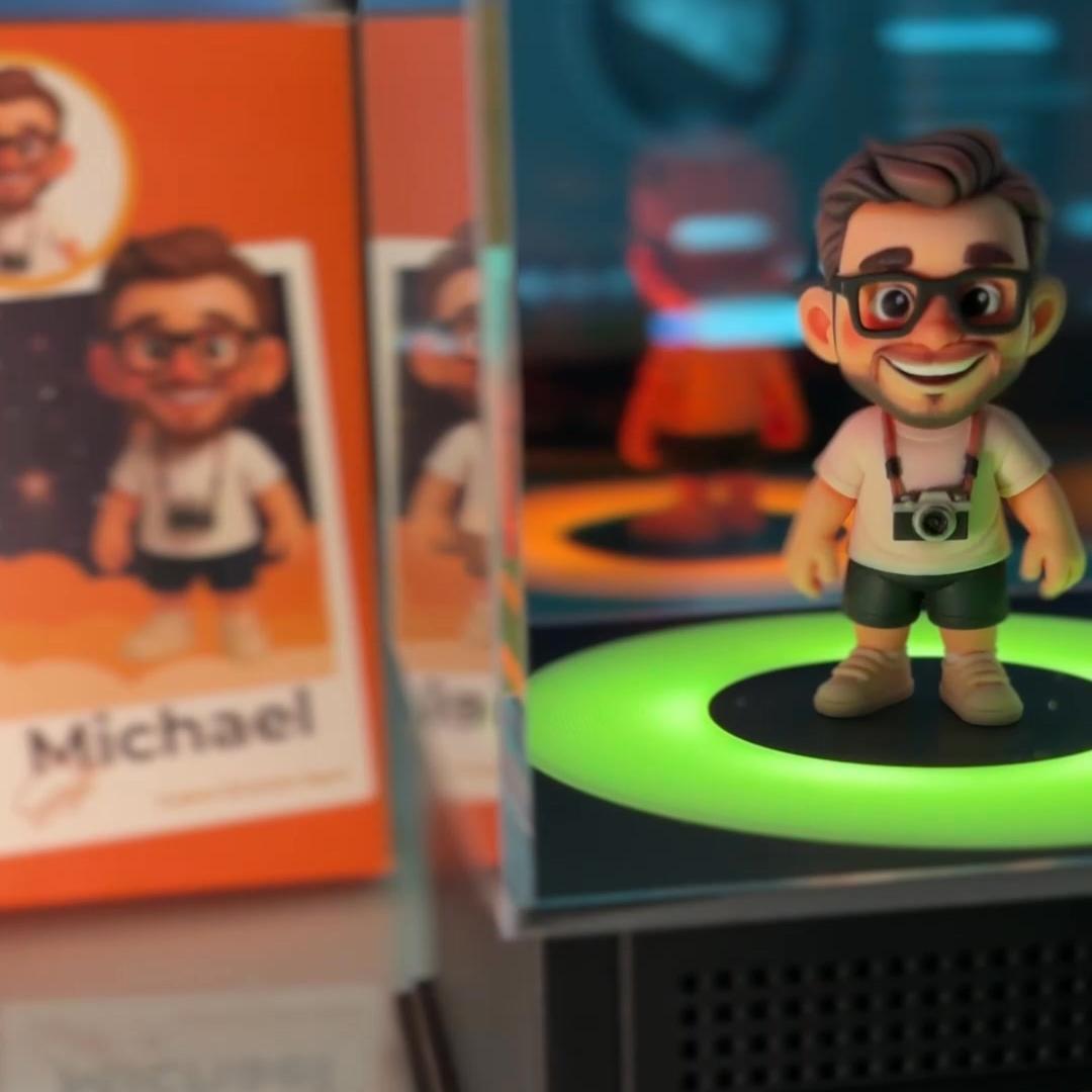 Personalized 3D Figurine Bluetooth Speaker Lamp Unique Gift Idea