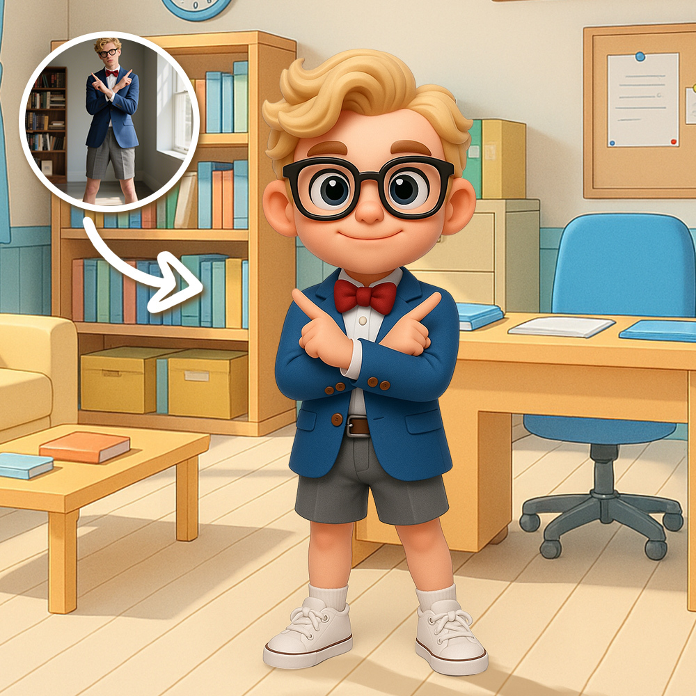 Custom 3D Cartoon Figure from Your Cosplay Photo Chibi Style Character Replica Figurine