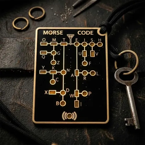 Carte D'apprentissage LED Du Code Morse, Outil De Message Secret Interactif, Cadeau