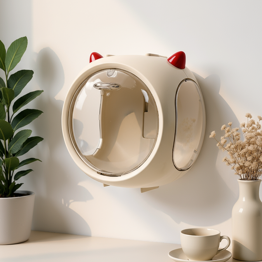 3D Figure Personalized Devil Horn Space Capsule Display Case Showcase Shelf for Toy Figurine Collectibles Decoration Gift