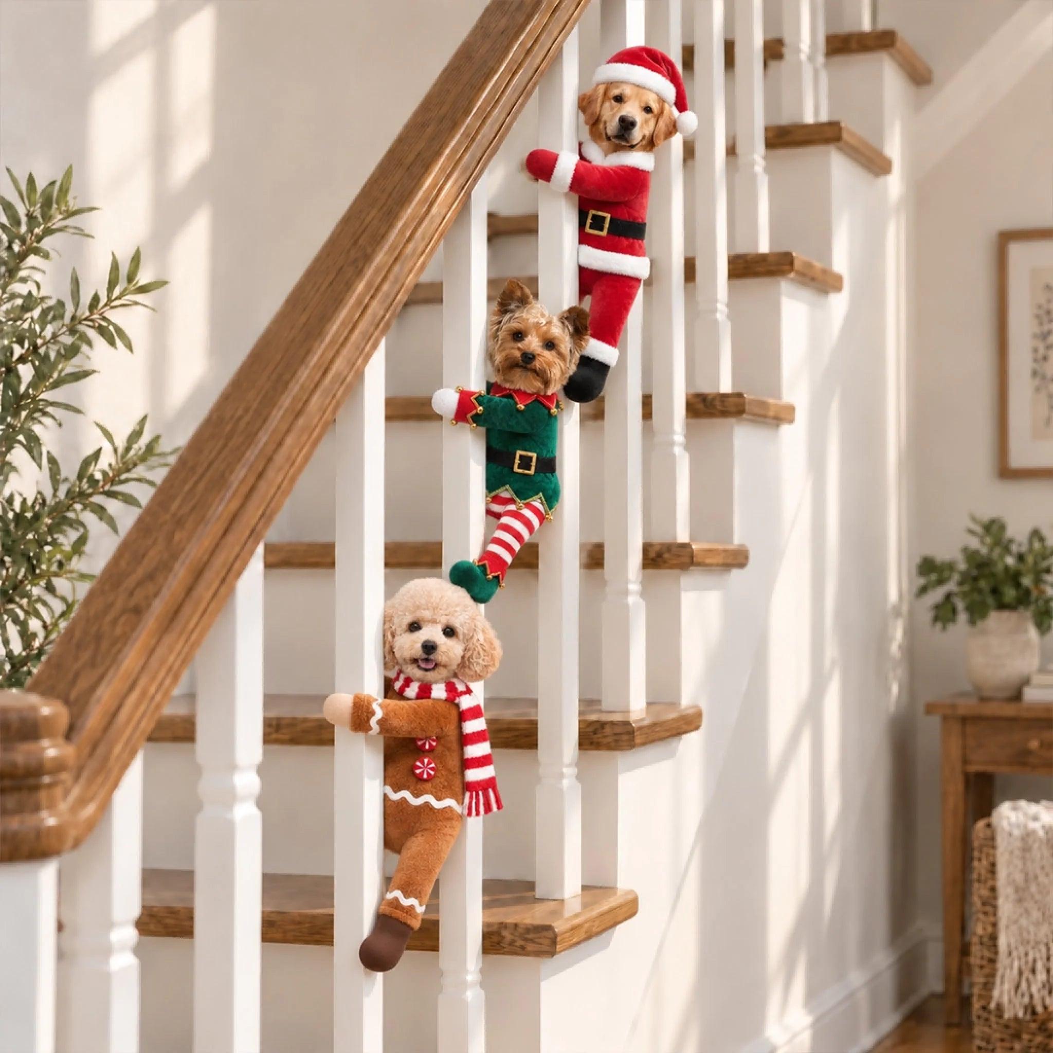 Cadeaux De Poupée En Peluche De Noël Avec Photo D'animal De Compagnie Drôle Personnalisée Pour Les Amoureux Des Animaux De Compagnie • My Merry Pup - Poupée En Peluche Posable Personnalisée 