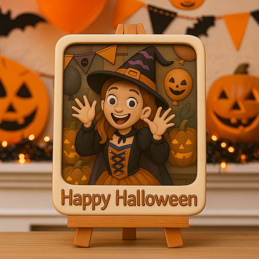 Custom 3D Printed Relief Ornament Family Photo Memory Keepsake