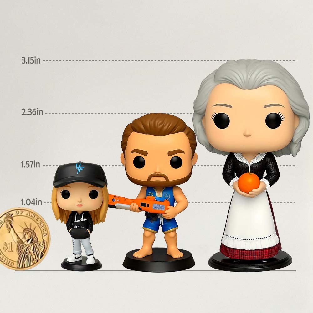 Personalized Pop Figure 3D Mini Figurine Fun Gift for Kids Party and Celebration