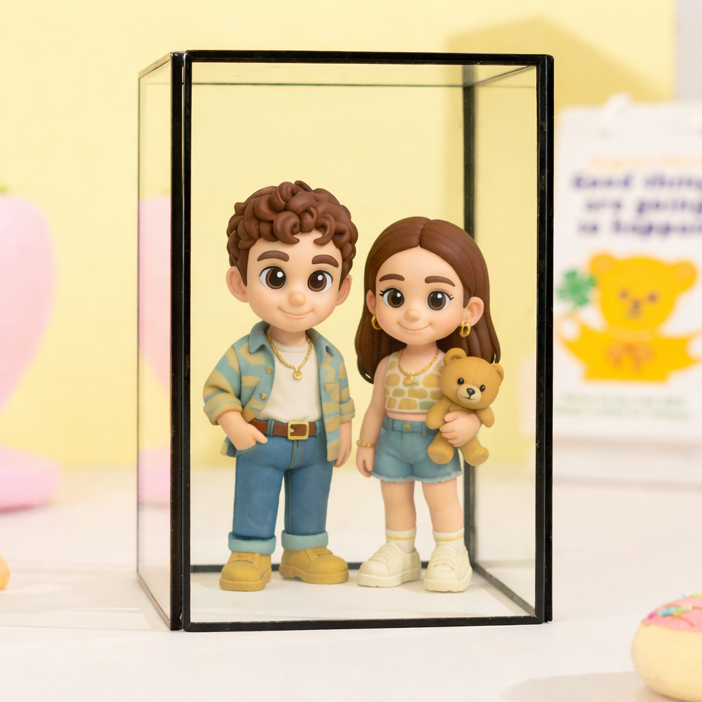 Custom 3D Figurine Modern Home Decor Unique Romantic Gift for Couples Anniversary Birthday Valentines Day