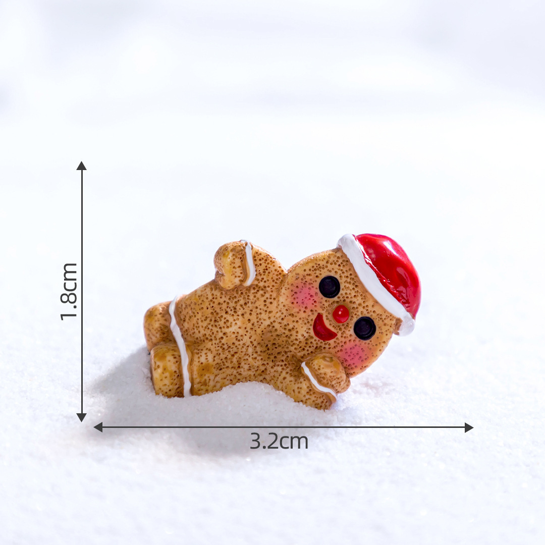 Ensemble De Petites Figurines Gingerman, Mini-collection D'accessoires De Noël Pour Décorations À Faire Soi-même Et Présentoirs De Bureau - 