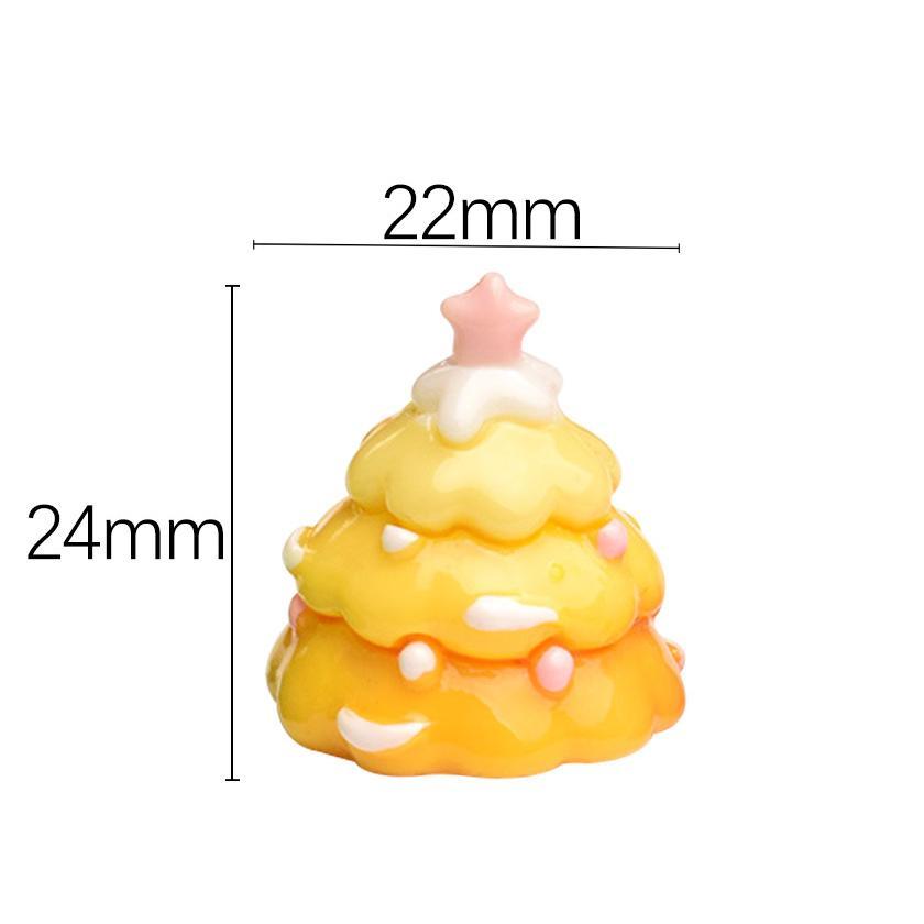 Mini Figurine De Sapin De Noël De Dessin Animé, Adorable Ornement Décoratif À Cinq Couleurs Pour Figurines 3d Personnalisées Et Décorations De Fêtes - 
