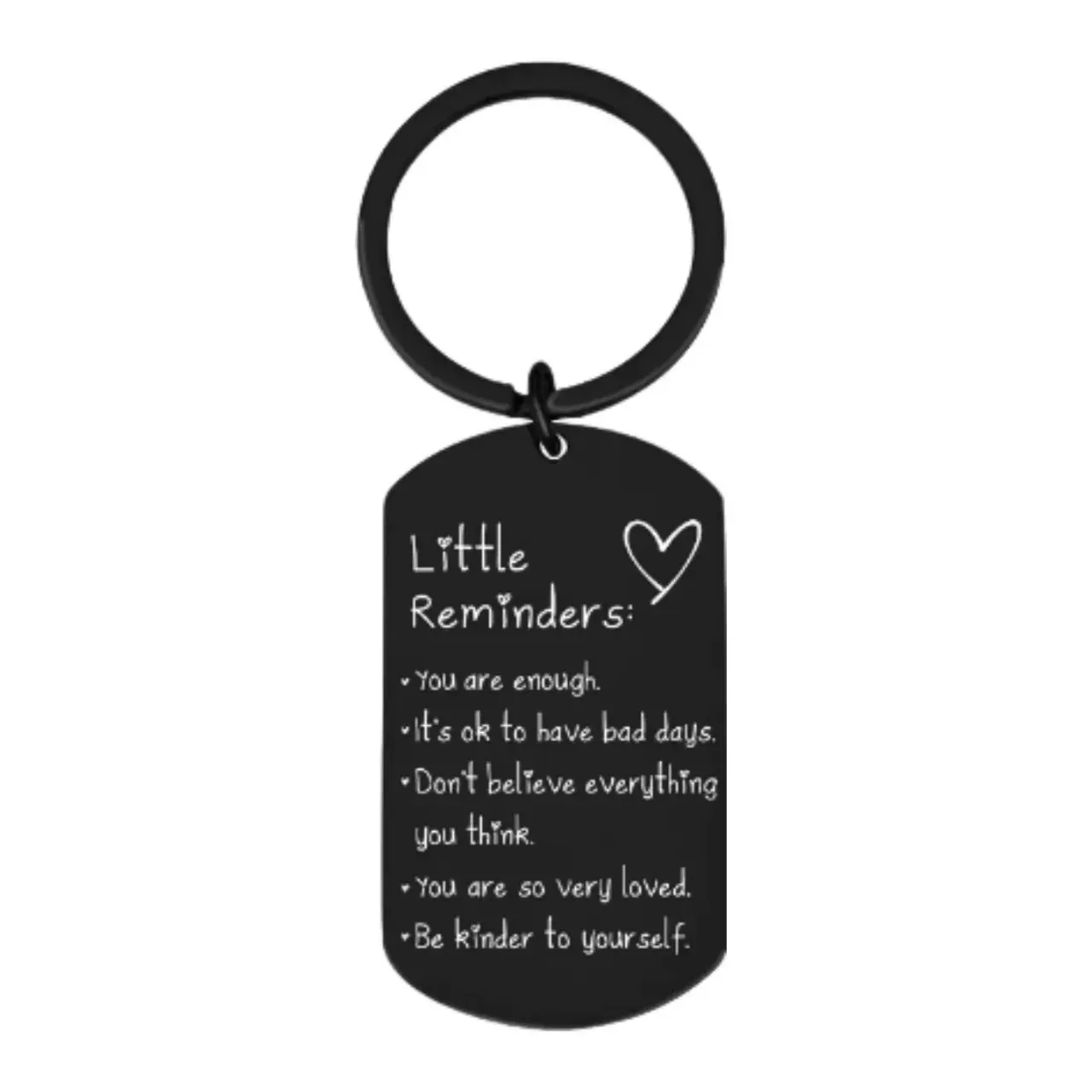 Porte-clés Petits Rappels Inspirants Standard Petits Rappels Inspirants Porte-clés étiquette De Chien En Acier Inoxydable Cadeaux Pour Amis - 