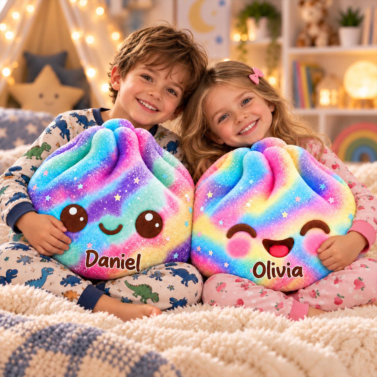 [Effet D'impression 3D] Cadeaux Personnalisés Pour Enfants – Oreiller En Forme De Boulette 