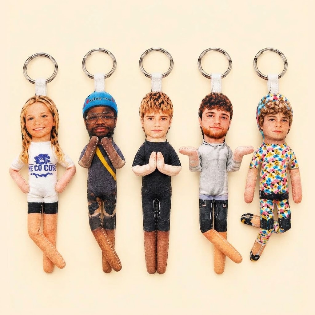 Poupée Mini Me Personnalisée Avec Corps Articulé – Poupées Personnalisées, Cadeaux Pour Amis, Poupées Laides Personnalisées, Jouets En Peluche Avec Photo Personnalisée - 