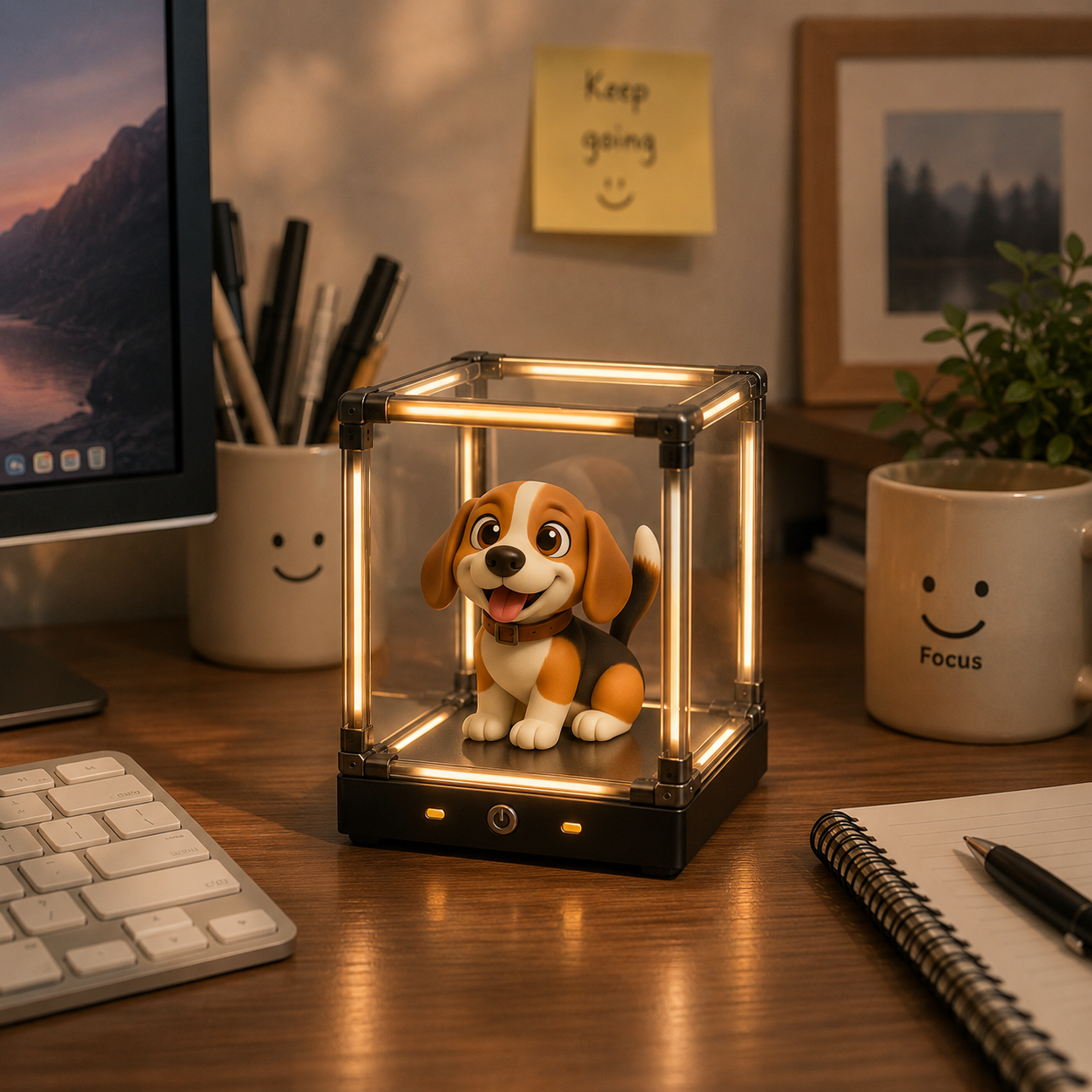 Figurine 3d Personnalisée À Partir De Votre Photo Avec Veilleuse « abîme Profond » - Cadeau Romantique Et Personnalisé Pour Anniversaire, Mariage Ou Saint-valentin - Livraison Gratuite